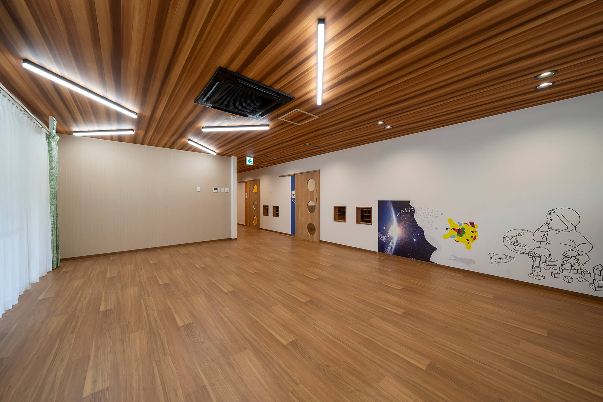 かんのうの保育園 広いエントランスホール